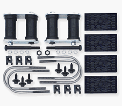 1967 - 1969 Camaro Leaf Spring Install Kit, Multi Leaf, Rear (4) U-bolts