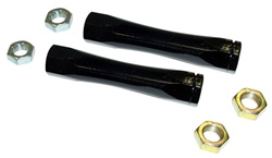 1967-1969 Detroit Speed Camaro Billet Tie Rod Adjuster Sleeves, Black