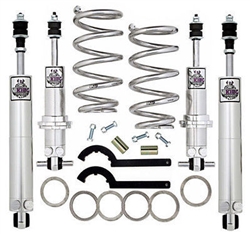 1967 - 1969 Camaro Front Viking Performance Double Adjustable Aluminum Shock Coilover Kit & Matching Rear Smooth Shocks for Multi Leaf, Choose Spring Rate