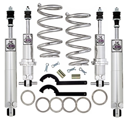 1970 - 1981 2nd Gen Camaro Front Viking Performance Double Adjustable Aluminum Shock Coilover Kit & Matching Rear Smooth Shocks for Multi Leaf, Choose Spring Rate