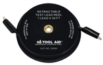 Retractable Test Lead Reel Jumper Wire with Alligator Clips, 1 Lead x 30'Feet