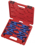 Adjustable 8 Piece Fluid Line Stopper Clamp Tool Kit