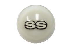 Custom Shifter Knob with "SS" Logo, White