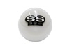 Custom Shifter Knob with "SS 396" Logo, White