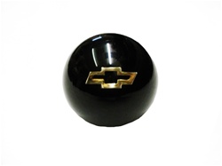 Custom Shifter Knob with Gold Bowtie Logo, Black