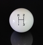 Camaro White 3 Speed Shifter Knob Ball for 3/8 Handles