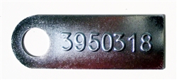 1969 Camaro Muncie Transmission ID Tag M-22, 3950318