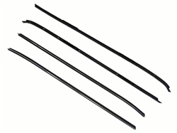 1970 - 1981 Camaro Windowfelts Set, Round Bead Outer And Flat Inners, 4 Piece Kit