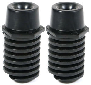 1993 - 2002 Camaro Side Hood Adjust Rubber Bumper Stoppers, Short Cap, Pair