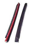 1982-1992 Camaro T-Top Drip Edge Flap Seals Pair, Rubber Version