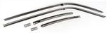 1968 - 1969 Camaro Roof Rail Weather Strip Channels Set, Stainless Steel