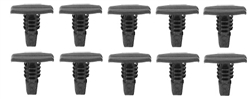 1967 - 1992 Camaro Rubber Weatherstrip Retainer Clips, T Head 10 Pack