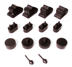 1970 - 1981 Camaro Rubber Body Bumper Stopper Kit, 14 Pieces