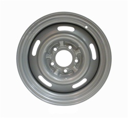 Camaro Corvette Chevy Rally Wheel, Correct Silver Painted 14 X 7