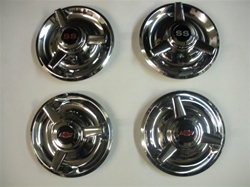 Rallye Wheel Center Caps Straight Spinner - Insert Choice - Set of 4