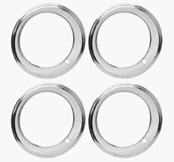 Camaro 15 x 7 Rally Wheel Trim Rings, Stepped Edge Set of 4, USA Made