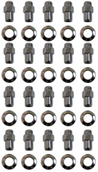 Mag Wheel Lug Nut and Washer Set, Cragar S/S Style, 40 Pieces