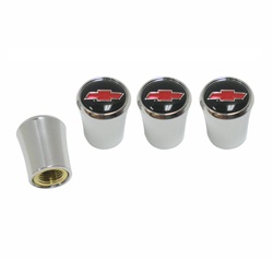 Red Bowtie Wheel Valve Stem Caps