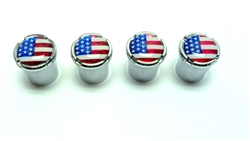 American Flag Wheel Valve Stem Caps