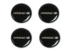 1985 - 1987 Camaro IROC-Z Wheel Center Caps, Set of 4 Black and Silver