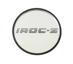 1988 - 1990 IROC-Z Wheel Center Cap, Each, Silver and Black