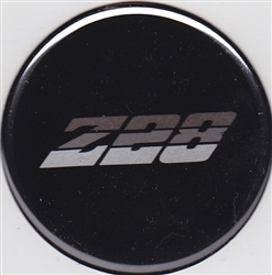 Center Cap Decal Decal, Black with Silver Z28, 2 1/8 Inches, Each