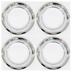 15 X 7 Wheel Trim Ring, Rally Wheel Style Round Smooth Edge, Set of Four