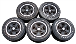 1971 - 1973 Wheels Set for Z28 and Chevelle, 5-Spoke, 5 Wheels, GM Original Used