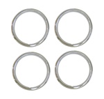 1970 - 1981 15 x 7 Wheel Trim Rings Set, Z28 Style - Shiney Stainless Version