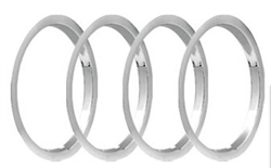 1970 - 1981 Camaro 15 x 7 Wheel Trim Rings Set, Z28 Style ( Brushed Stainless )