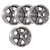 1970 - 1981 Camaro Custom Z28 5 Spoke 17 X 9 Cast Aluminum Wheels with 5" Backspacing, Set of 4