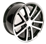 1993 - 2002 35th Anniversary Camaro 17 x 9 Black with Machined Face Finish 10 Spoke Wheels, Set of 4