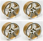 1988 - 1990 Camaro 17 x 9 IROC-Z GOLD Wheels, Set of 4