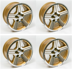 1988 - 1990 Camaro 17 x 9 IROC-Z GOLD Wheels, Set of 4