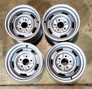 1969 Camaro 14 X 7 YJ Coded Chevy Rally Wheel Rims, Used GM Set of 4