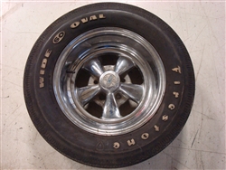 Old School Cragar Wheel and Firestone F60 15 Wide Oval Tire
