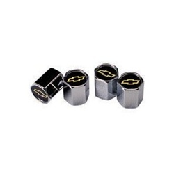 Air Valve Stem Caps with Gold Bowtie, Set of 4