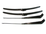1967 - 1969 Camaro Windshield Wiper Arms and Blades Kit for Coupes, Custom Black Finish