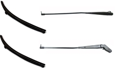 1982 - 1986 OE Style Windshield Wiper Arm and Blade Kit, Black