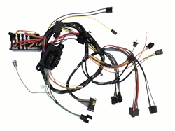 1968 Under Dash Main Wiring Harness, A/T without console, with floor shift and Warning Lights