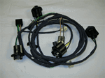 1967 Rear Body Light Wiring Harness, Standard Coupe with underdash lights