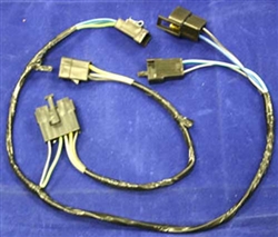 1970 - 1971 Speaker Wiring Harness, with AM, AM/FM mono, with single center dash speaker and rear seat speaker fader connection