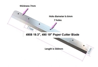 490S, 490R, 4908mm, 19.3 inch -CS Paper Cutter Blades