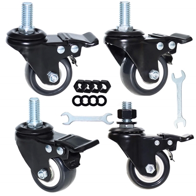 HD 2" Stand Caster Set - 4 Pieces, for stand cutter legs