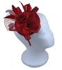 Jeanne Simmons -Rose Feather Fascinator