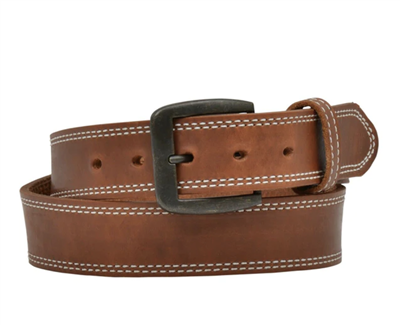 M & F - Men's TAN HARNESS DOUBLE STITCHED