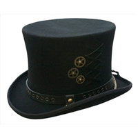 Conner Hats - Australian Wool SteamPunk Top Hat