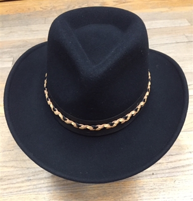 Parati Hats - Black Fedora