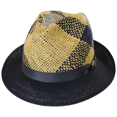 Carlos Santana -  Trishul Toyo and Hemp Straw Fedora Hat