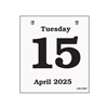 17-45R Daily Dates Calendar Refill